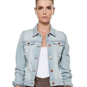 J BRAND Atomic Lightwash Fitted Jean Jacket SZ M